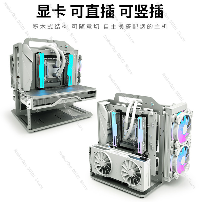 MATX Motherboard Aluminum Allo - đánh giá và giá Aluminum Open Frame Test Bench Water Cooling