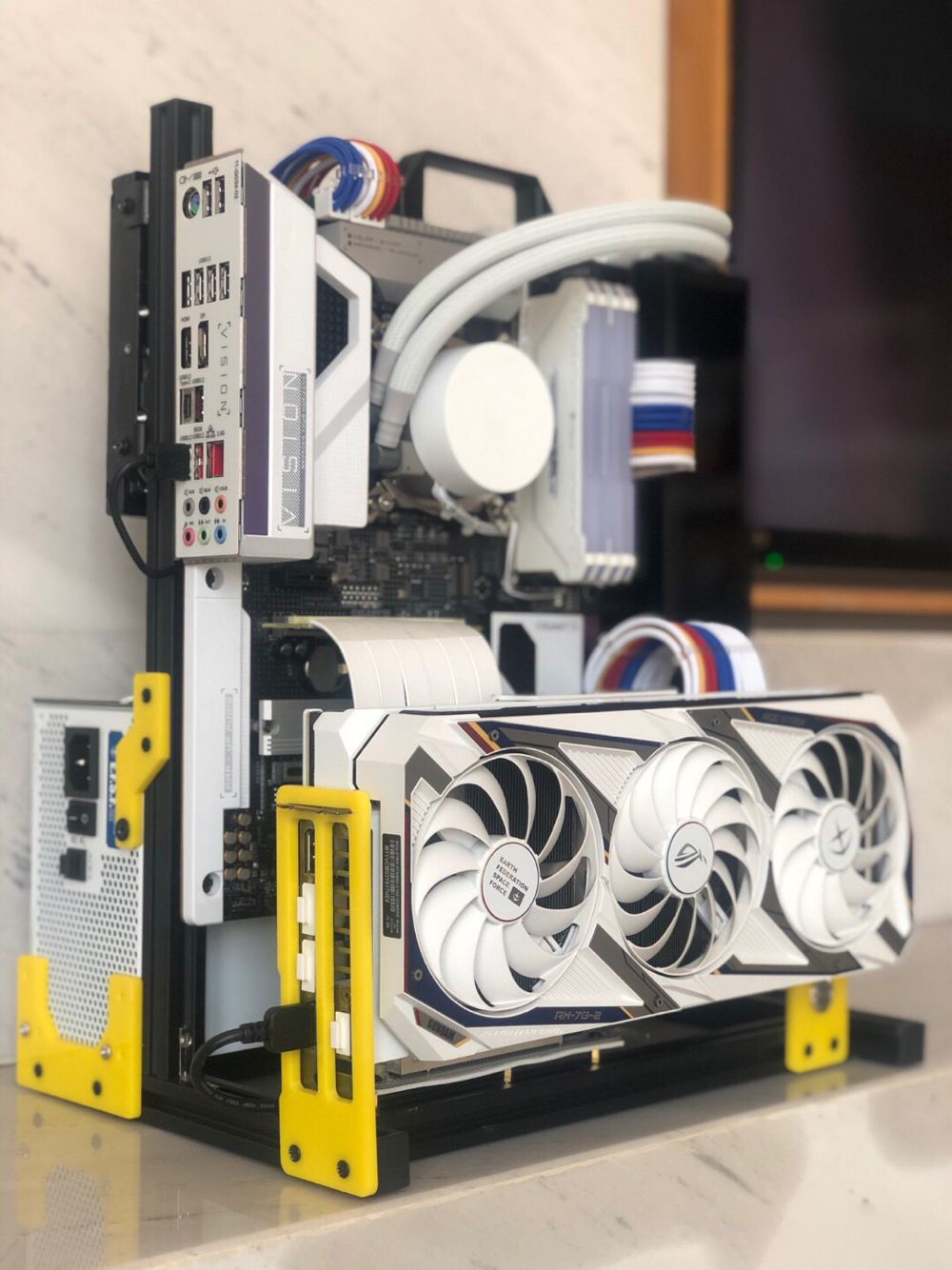 ATX EATX Máy Tính Kiểm Tra Băn - đánh giá và giá Aluminum Open Frame Test Bench Water Cooling