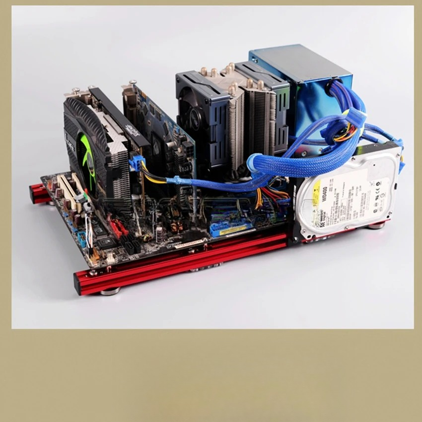 ATX PC Test Bench Aluminum All - đánh giá và giá Aluminum Open Frame Test Bench Water Cooling