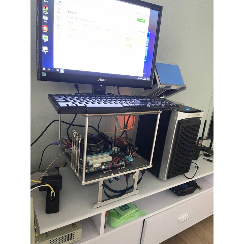 Open Frame Aluminum Computer C - đánh giá và giá Aluminum Open Frame Test Bench Water Cooling